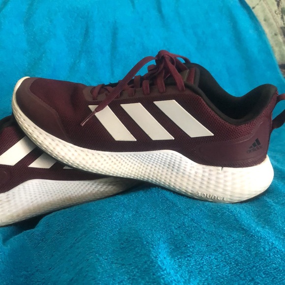Adidas Maroon Edge Gameday Shoes - Picture 3 of 6